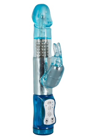 Vibratore Rabbit Crazy Clit Tickler 21cm Blue