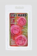 Anello Fallico Kit Stay Hard Rosa 3 Pz