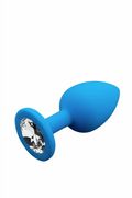 Plug Anal con Gioiello Small Blu