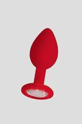 Plug Anale Regular Diamond Rosso 7cm