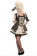 Costume Sexy Regina Barocca Nera. Taglia L